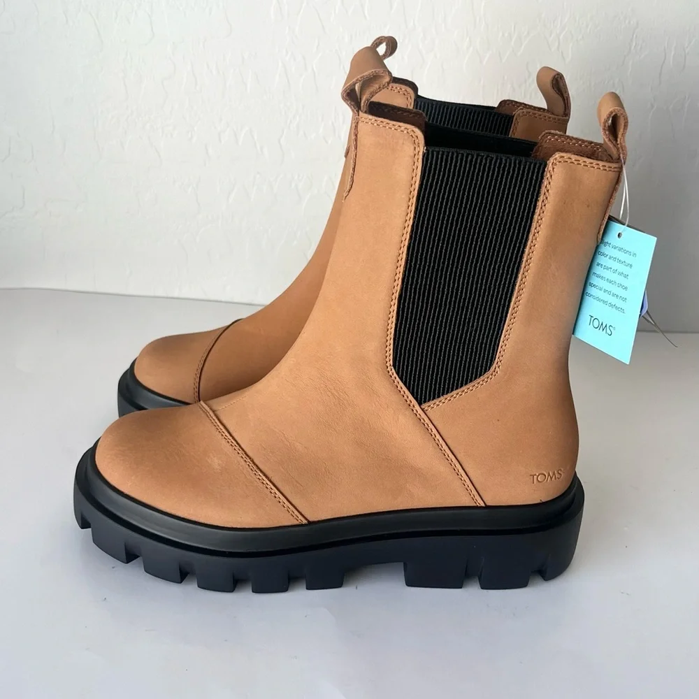 NWT Toms Rowan waterproof Chelsea boots 8 - Picture 4 of 13